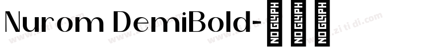 Nurom DemiBold字体转换